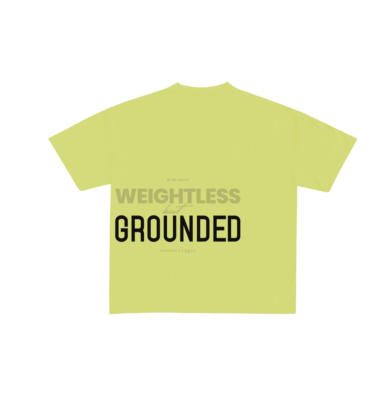 Grounded Tee – Lemon Mist