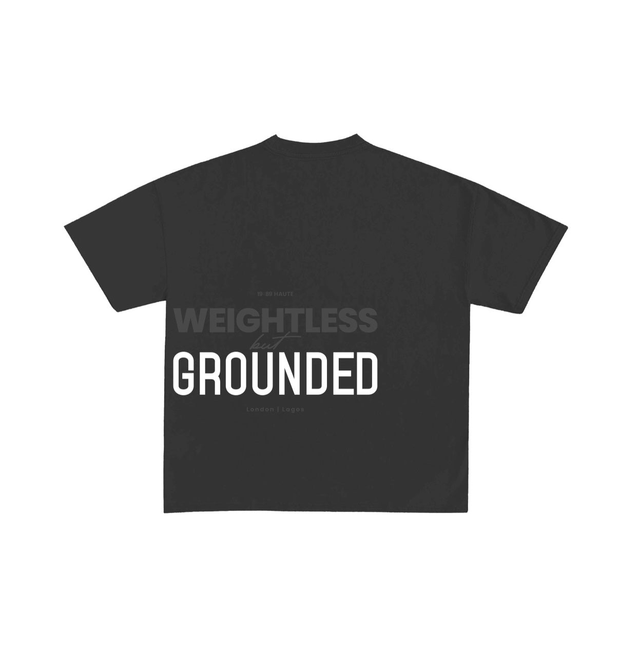Grounded Tee –  Charcoal Black